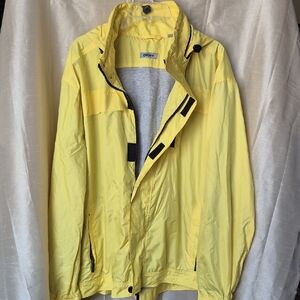 DKNY Men's Vibrant Yellow Windbreaker- XXL
